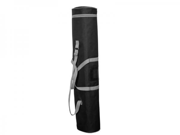 PRONTO2 2-Sided Retractable Banner Stand Case - Padded Carry Bag - Black with Silver Piping