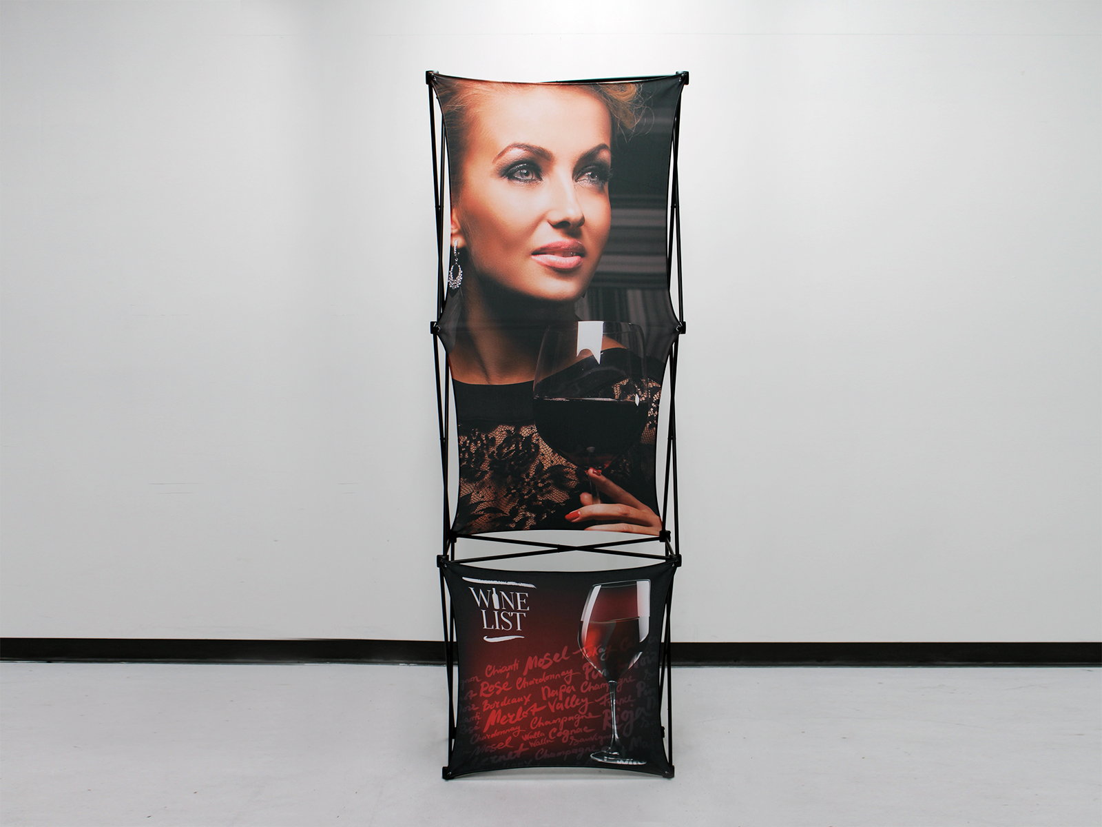 X1 2.5 ft. -- 1x3 D Fabric Pop-Up Display -- View 3