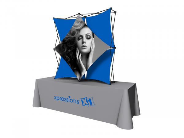 X1 5 ft. -- 2x2 A Fabric Table Top Pop-Up Display -- View 3