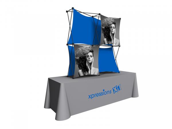 X1 5 ft. -- 2x2 B Fabric Table Top Pop-Up Display -- View 3