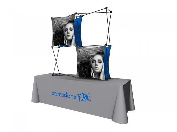 X1 5 ft. -- 2x2 H Fabric Table Top Pop-Up Display