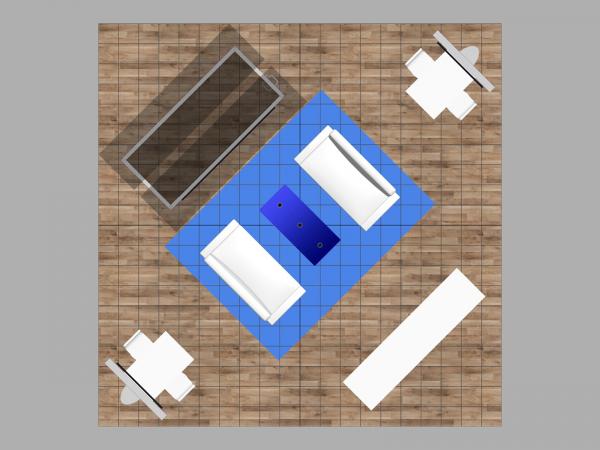 RE-9218 Island Rental Trade Show Exhibit -- Plan View