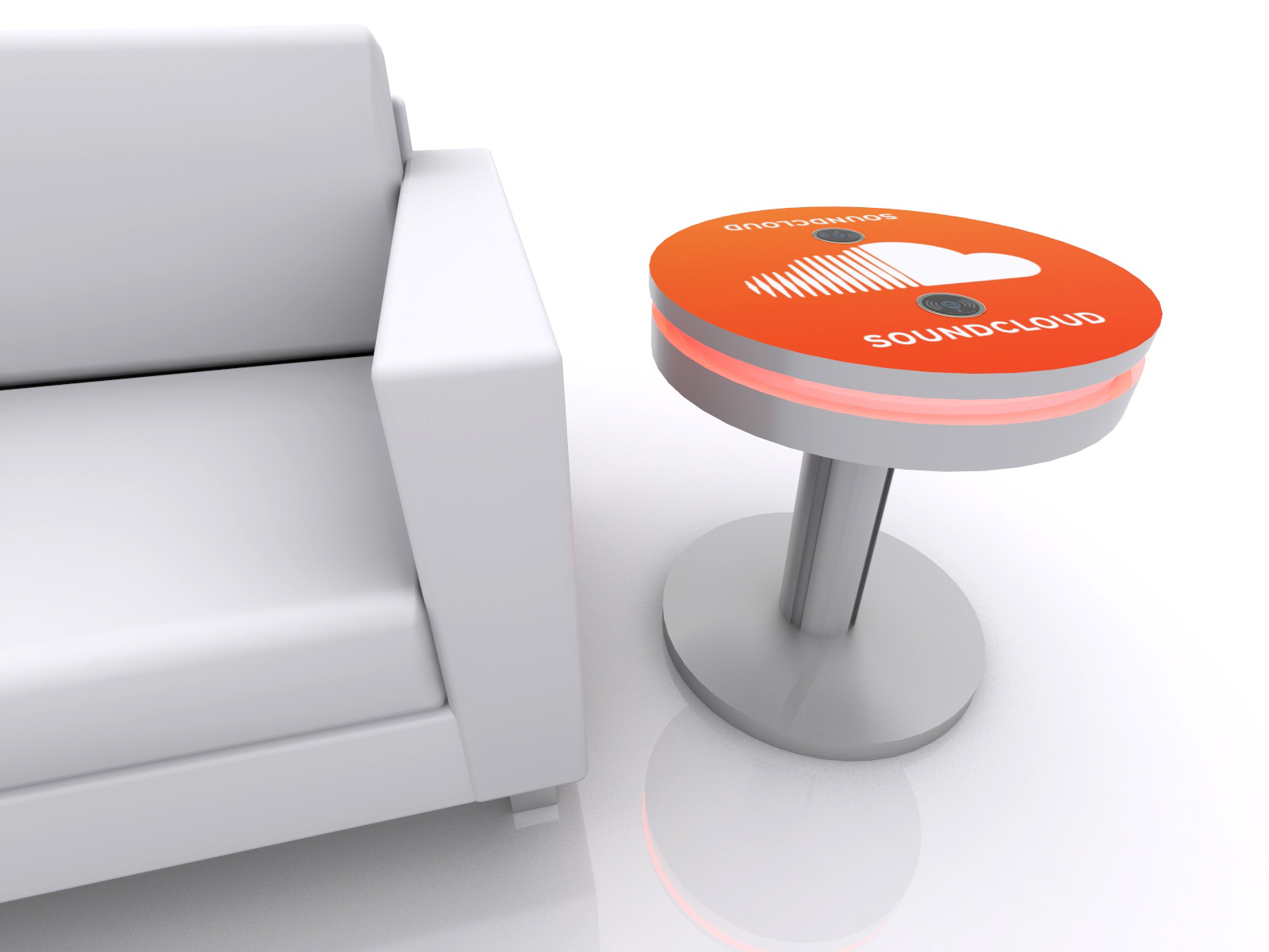 MOD-1460 Trade Show and Event Wireless Charging End Table-- Image 3