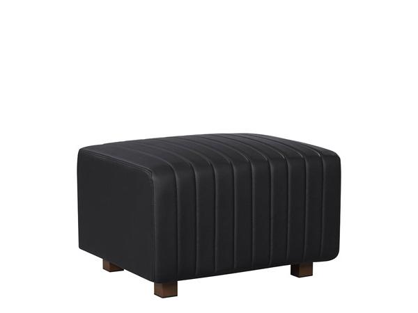 CEOT-057 Black Vinyl | Beverly Small Bench -- Trade Show Rental