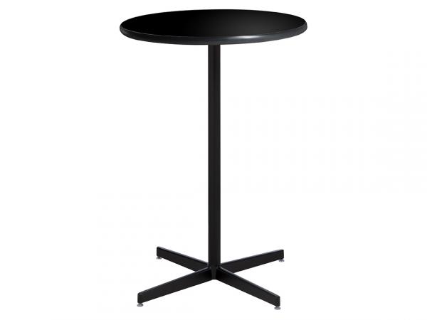 30" Round Bar Table w/ Black Top and Standard Black Base (CEBT-028)
 -- Trade Show Furniture Rental