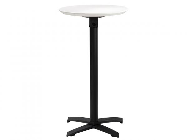 Sonoma 24" Round Outdoor Bar Table w/ Standard Black Base
 -- Trade Show Furniture Rental