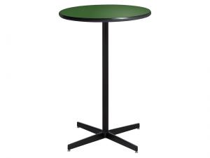 30" Round Bar Table w/ Green Top and Standard Black Base (CEBT-029)
 -- Trade Show Furniture Rental