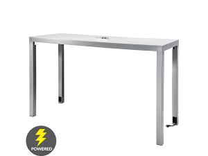 CECT-034 | Ventura Communal Bar Table (White) -- Trade Show Rental Furniture