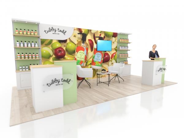 ECO-2132 Sustainable Trade Show Display -- 10 x 20 Version