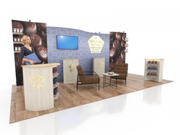 ECO-2133 Sustainable Trade Show Display -- 10 x 20 Version