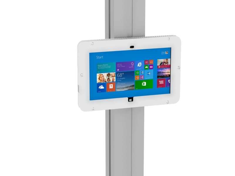 MOD-1318M Secure Surface 2 Enclosure with Extrusion Attachment -- White