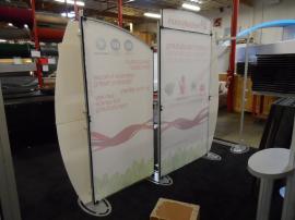 VK-1235 Sacagawea Portable Hybrid Display with Custom Header and Tension Fabric Graphics -- Image 2