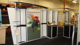 Modified Sacagawea Portable Hybrid Display with iPad Attachments, Counters, Backlit Graphics, and Shelves -- Image 1