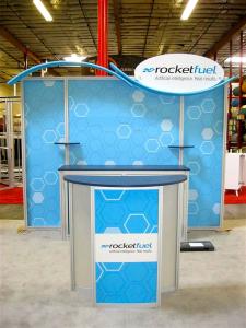 Modified eSmart ECO-1044 with Locking Storage Counter, (1) Internal Shelf, (2) Pillowcase Fabric Canopies, and (1) ECO-5C Storage Counter -- Image 1