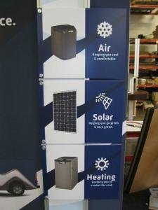 eSmart ECO-1066-D with Aluminum Extrusion Frame, Backlit SEG Fabric Graphic, and Standoff Graphics -- Image 4