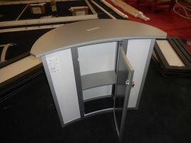 VK-2100 Sacagawea Portable Hybrid Display with Large Format Graphics, Workstations, and (2) Custom Modular Counters with Shelf and Locking Storage -- Image 3