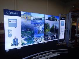 RENTAL: Lightbox @ 114" Wide x 96" High with Backlit SEG Fabric Graphic, and Fabric Blocker
