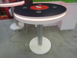 MOD-1453 Bistro Charging Tables with Graphics and Programmable LED Perimeter Lights