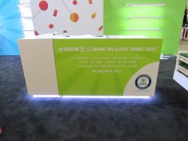 Custom Reception Counter with Locking Storage