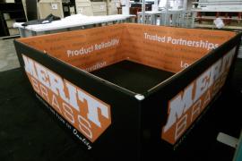 Custom 20 x 15 Island Exhibit -- Hanging Sign