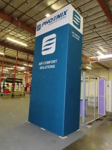 GK-5156 Gravitee Modular Wall Tower with SEG Fabric Graphics and Locking Closet Door