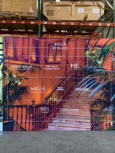 RENTAL: RE-2046 LED Lightbox @ 228" Wide x 95" High with Two Separate Frames, (2) Fabric Blocker Panels, Baseplates, and SEG Backlit Fabric Graphics