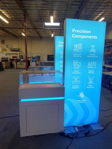 Custom Peninsula Island with 16 ft. Backwall with SEG Graphic -- View 4