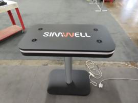 MOD-1467 Wireless Charging Table with LED Acccent Lights and Vinyl Graphics