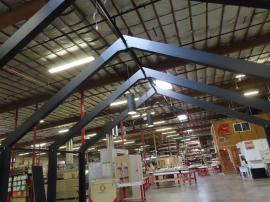 Wood and Aluminum Gable Arch Structure with SuperNova LED Lights -- View 3