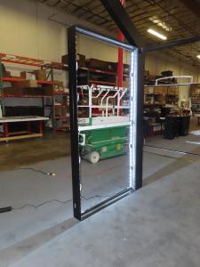 Wood and Aluminum Gable Arch Structure with SuperNova LED Lights -- View 5