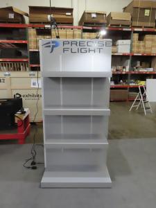 Custom Wood Room Extension with Vinyl Graphics, Product Kiosk Wall, Cabinets, and Monitor Stand -- View 5