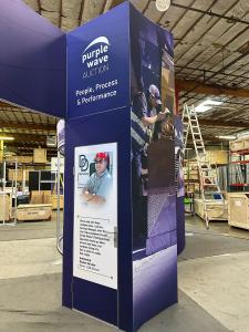 RENTAL: Modified RE-9097 Island Design with 16 ft. High Curved Gravitee Walls -- View 3