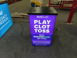 MOD-1702c and MOD-1701c Backlit Charging Counters with Locking Storage and Fabric Graphics -- View 3