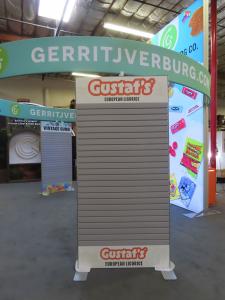 Custom Island Exhibit with Double-sided Backlit Tower -- View 2