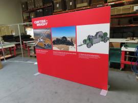 Modified SYK-1034 Symphony Portable Modular Display with SEG Fabric Graphic and Blocker