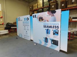 VK-2311 SEGUE Sunrise Portable Display with SEG Fabric Graphics and Direct Print Wings -- View 2