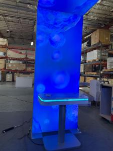 RENTAL: Island Rental Design with (2) Backlit Arch Canopy Structures -- View 4