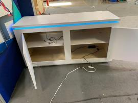RENTAL: Island Design with L-Shaped Gravitee Panel System Backwall -- View 8