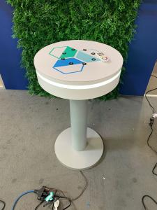 RENTAL: Island Design with L-Shaped Gravitee Panel System Backwall -- View 9