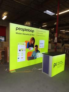 VK-1970 SuperNova Lightbox with SEG Fabric Graphics and MOD-1700 Backlit Counter with Locking Storage -- View 2