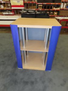 SYM-416 Portable Counter with Shelves and Fabric Wraparound Graphic -- View 2