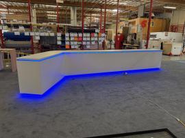 Custom 3-Piece Counter (w/o Doors) and Adjustable RGBW LED Lights -- View 2
