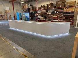 Custom 3-Piece Counter (w/o Doors) and Adjustable RGBW LED Lights -- View 3
