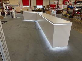 Custom 3-Piece Counter (w/o Doors) and Adjustable RGBW LED Lights -- View 4
