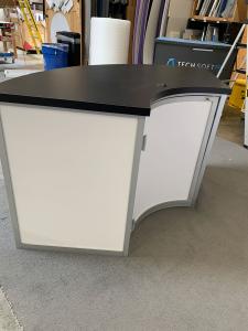 RENTAL: Modified RE-2097 Inline Design with Backwall Frame with Wave Canopies -- View 4