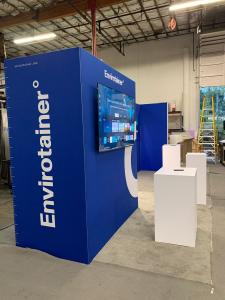 RENTAL: RE-2168 Gravitee Panel System Inline Design with Storage Closet with Locking Door -- View 5