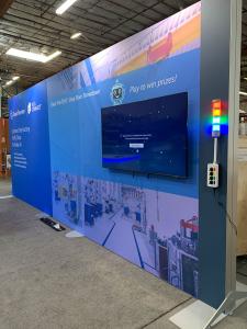 RENTAL: RE-2167 Inline Design with 232" Wide x 96" High Backwall -- View 3