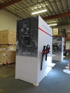 Custom Product Display Island with Gravitee Modular Closet -- View 3