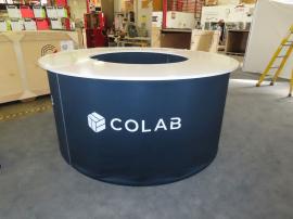 (2) Custom Extrusion C-Shaped Counters with Velcro-attached Fabric Graphics -- View 2