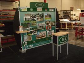 Modified VK-1226 Sacagawea Portable Hybrid Display with (2) Product Shelves and MOD-1243 Pedestal  -- Image 1